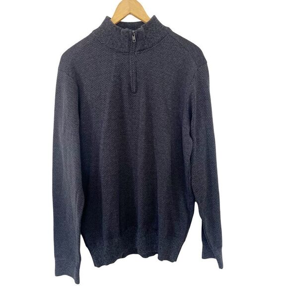 Robert Graham Other - Robert Graham Dark Gray 1/4 Zip Long Sleeve Sweater